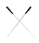 2-Pack Grillpinne Teleskop Antisnurr - Mustang