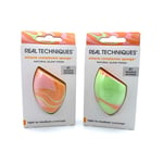 2 x Real Techniques Miracle Complexion Swirl Sponge - New & Boxed - Free P&P