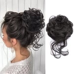 Women Messy Bun Curly Scrunchie Hair Elastic Band Chignon Hair Donut Hair Pieces