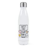 Safety First Drink With A Nurse Double Wall Water Bottle Gin Rum Wine Prosecco