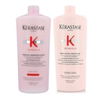 Kérastase Genesis Fondant Renforcateur 1000ml + Bain Nutri-Fortifiant 1000ml