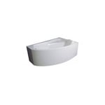 Azura Home Design - Baignoire d'angle droite rima 130/140/150/160/170 cm avec tablier - Dimensions: 130cm