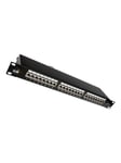 Solarix patch panel with cable management - 1U