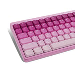 SDYZ XVX Low Profile Keycaps - Custom Keycaps, Gradient PBT Keycaps for 60% 65% 75% 100% Cherry Gateron MX Switches (Low Profile and Tradition Profile) Mechanical Keyboard, and More - Pink