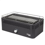 Aktive - Barbecue Charbon de Bois sans Fumée Portable Acier inoxydable Fer 45 x 19 x 28 cm