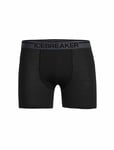 Icebreaker Mens Merino Anatomica Boxers Black/Monsoon XL