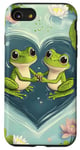 Coque pour iPhone SE (2020) / 7 / 8 Grenouille Cœur Bassin Saint-Valentin