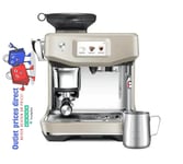 NEW Sage The Barista Touch Impress SES881ALM4GUK1 Coffee Machine Almond nougat