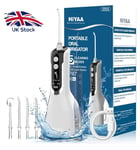 HiYA Cordless Water Flosser 360ML Dental Oral Irrigator Teeth Cleaner 5 Modes UK