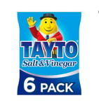 Tayto Salt & Vinegar Flavour Potato Crisps 6 x 25g