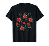 Stranger Things Christmas Demogorgon Holly Pattern T-Shirt