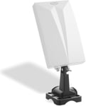 Han 600 DVB-T Câble de raccordement T2 Filtre Kombo Antenne Active avec ampli intégré (LTE réduction du Bruit,3,5 m,pour intérieur et extérieur) Blanc(Q148)