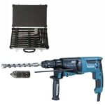 MAKITA MACHINES Marteau perforateur burineur HR2631FT12 pour SDS-Plus + Coffret D-42444