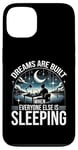 Coque pour iPhone 13 Les rêves se construisent quand tout le monde dort - Success Hustle