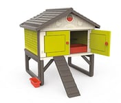 Smoby - Cot Cot Cottage - Poulailler Plastique - Capacité 5 Poules - Nettoyage Facile - Traitement Anti-UV - Fabriqué en France - 890101