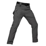 Oinrenstkp Pantalon Tactique Militaire Softshell Peau de Requin Hommes Pantalon Militaire étanche Pantalon de Combat Chaud Gray L