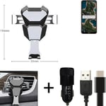 Car holder air vent mount for Nokia X20 cell phone mount