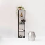 Etagère colonne en métal noir mat 140 cm Douglas - Noir