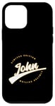 Coque pour iPhone 12 mini Funny Personalized First Name Design for John