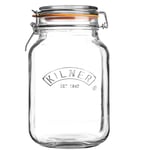 Kilner 1.5Litre Large Glass Food Preserving Cliptop Storage Jars Coffee Sugar