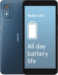 Nokia C02 5.45" Dual SIM Smartphone, Android 12 (Go edition) - 5MP Rear Cyan 