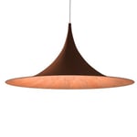 LUMICOM - LOUIE TRACK Suspension, 1X E27, max 42W, métal, marron corten/feuille cuivre, D.33cm