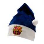 FC Barcelona Santa Claus Mössa One Size Blå/Vit Blue/White One Size