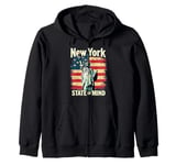 New York State of Mind Statue of Liberty Nyc New York City Zip Hoodie