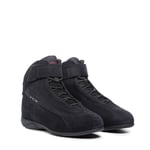 TCX - Lady Sport, Chaussures de Moto pour Femmes, Chaussures Certifiées, confortables et Polyvalentes, Tige en Daim, Lacets et Fermeture Velcro, Noir