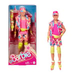 Barbie The Movie Collectible Ken Doll Wearing Retro-Inspired Inline Skate Outfit and Inline Skates, JBJ51