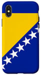 Coque pour iPhone X/XS Bosnie-Herzégovine Drapeau Cadeau pour les Bosniaques