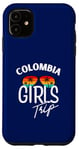 Coque pour iPhone 11 Colombia Girls Trip Travel Vacation Femmes Colombie