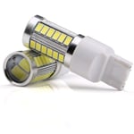 2x 7440 W21W T20 33st smd 5730 Vit one size