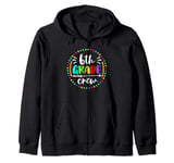 6th Grade Crew Teachers Boys Kids Students Back to School Zip Hoodie