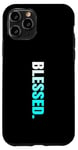 iPhone 11 Pro Turquoise Cassette Blessed. Vertica Turquoise Color Graphic Case