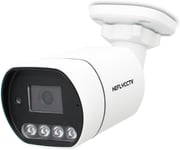 4MP Caméra IP Bullet POE Caméra de Surveillance CCTV Filaire avec détection Humaine,Vision Nocturne Couleur Intelligente,2,8mm Lens Wide Angle,IP67 étanche en extérieur et intérieur(Q761)