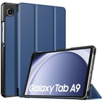 TiMOVO Coque Compatible avec Samsung Galaxy Tab A9 8,7" 2023, Étui de Protection Fin et Léger avec Dos en PC Rigide pour Samsung Galaxy Tab A9 8,7" SM-X110/X115/X117, Marine Bleu