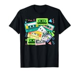 Green Tape Cassettes Classic Old School Green Color Graphic T-Shirt