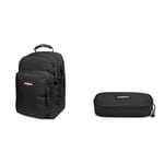 EASTPAK PROVIDER Backpack, 33 L - Black (Black) OVAL SINGLE Pencil Case, 5 x 22 x 9 cm - Black (Black)