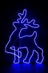 Neon Rope Light Silhouette Christmas Walking Reindeer Outdoor Wall Garden Decor