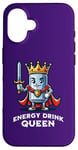 iPhone 16 Energy Drink Queen Funny Can of Energy Drink Case