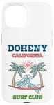 Coque pour iPhone 15 Club de surf rétro de Doheny Beach en Californie