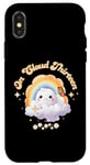 Coque pour iPhone X/XS Retro On Cloud Treize Flower Happy 13th Birthday 13 Years