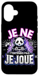 Coque pour iPhone 16 Panda Drôle Jeux Video Geek Gaming Gamer Panda