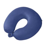 Travel Pillow Memory Foam Blue