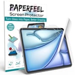 [2 Pack] Paperfeel Screen Protector for iPad Air 13 Inch 2024 M2 Model, Matte PET Paper Film Compatible with Apple Pencil Drawing, Writing, Anti Glare, Anti Fingerprint, Anti Scratch,Easy Installation