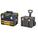 DEWALT DWST83395-1 Suitcase, Black and Yellow & TSTAK™ 2.0 Mobile Storage Box