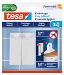 tesa Clou Adhésif pour Carrelage & Métal 3kg - Clou Autocollant pour Surfaces Lisses et Solides dans les Salles de Bains et Cuisines - 2 Clou Adhésif pour une Capacité de 3 kg