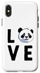 Coque pour iPhone X/XS J'aime les pandas, les ours, les pandas