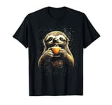 Sloth Sipping Coffee Cozy Cafe Cute animal Cute T-Shirt